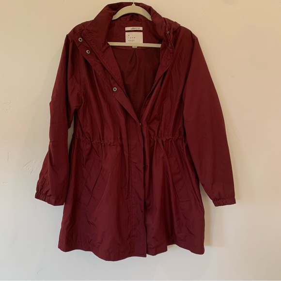 Maroon Rain Coat - Picture 2 of 5